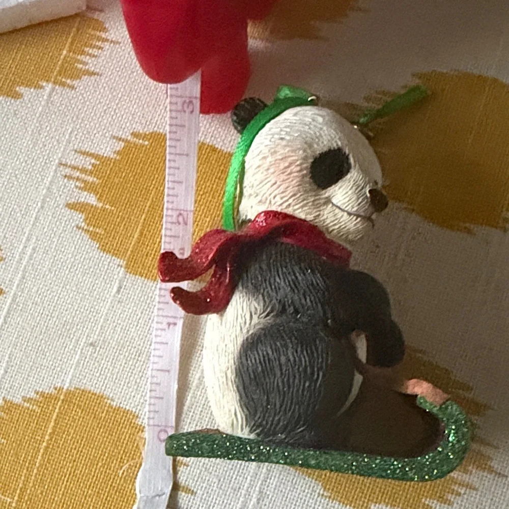❤️3 for $15!❤️  Panda Plush Toy with Red and Green Accents